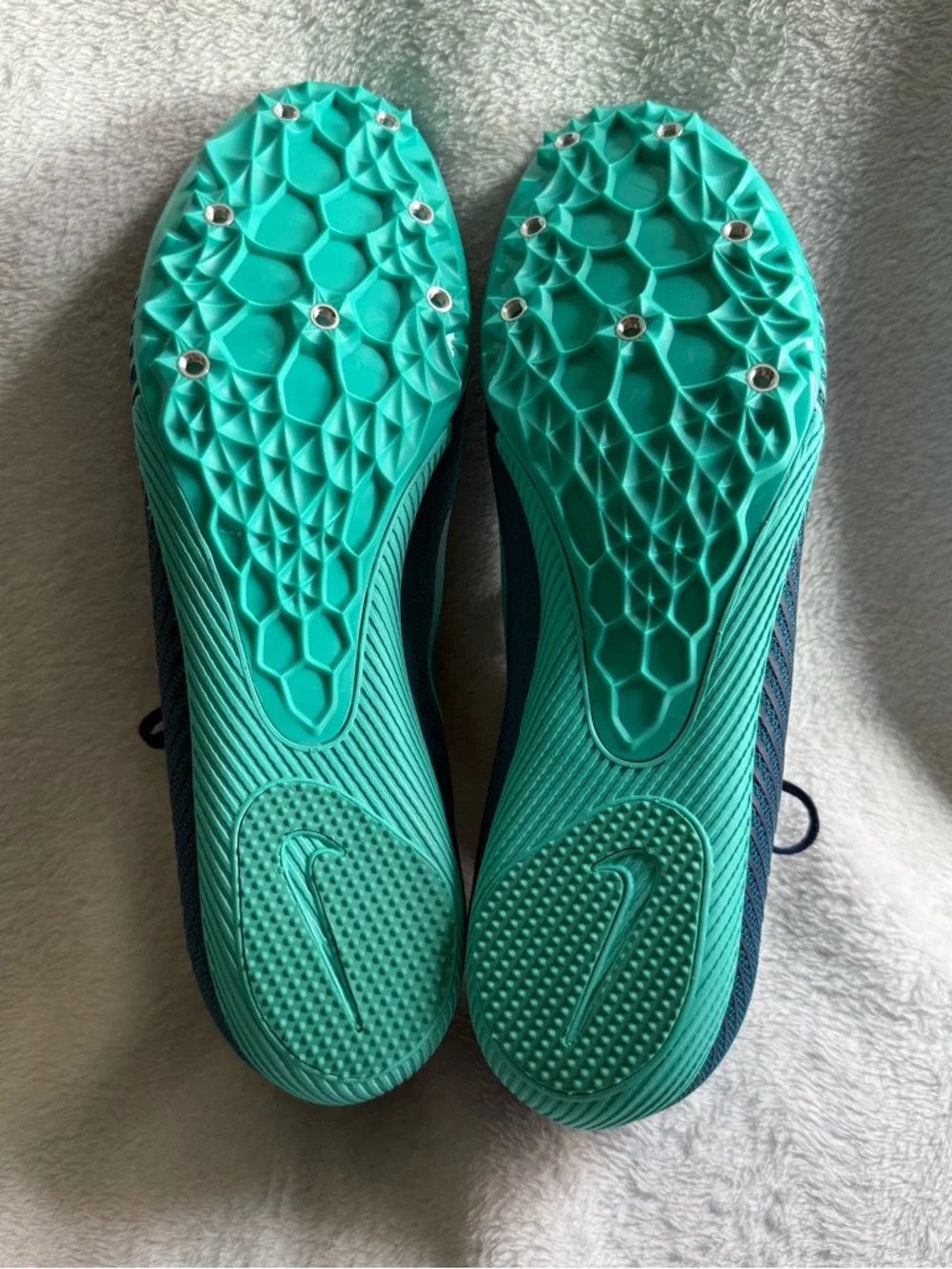 Nike Men’s‎ Teal and Navy Track No Spikes 12 AH1020-300